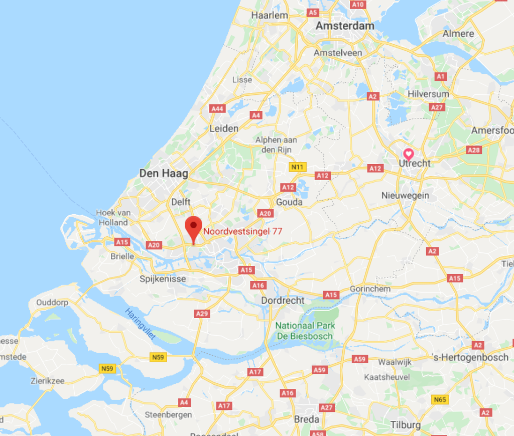 Schiedam map -Psychedelic Loft Schiedam