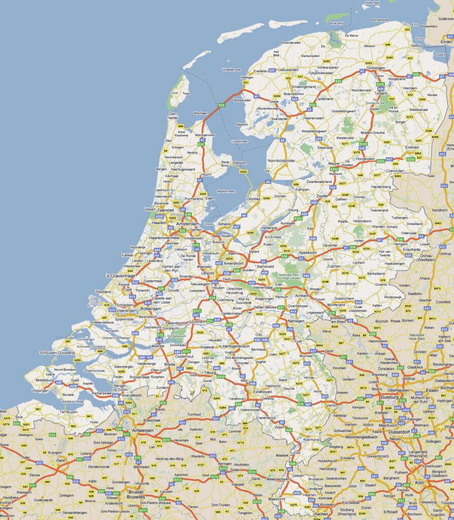 Nederland kaart -Psilocybine ceremonie