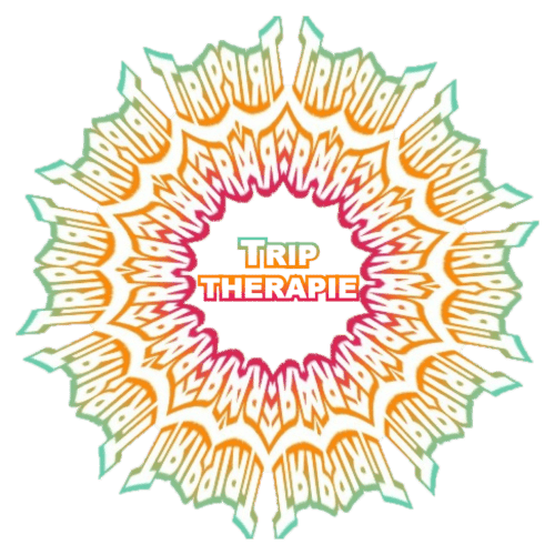 Quadratisches Logo der Trip-Therapie – Zeitleiste der Trüffelzeremonie mit Trip-Therapie