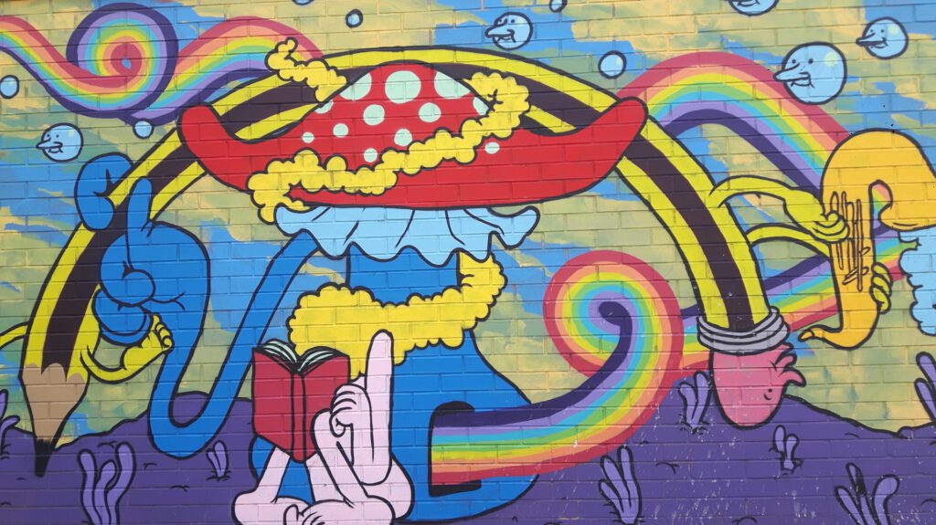 psychedelic mushroom -Psychedelische staat van bewustzijn en flow zonder psychedelica